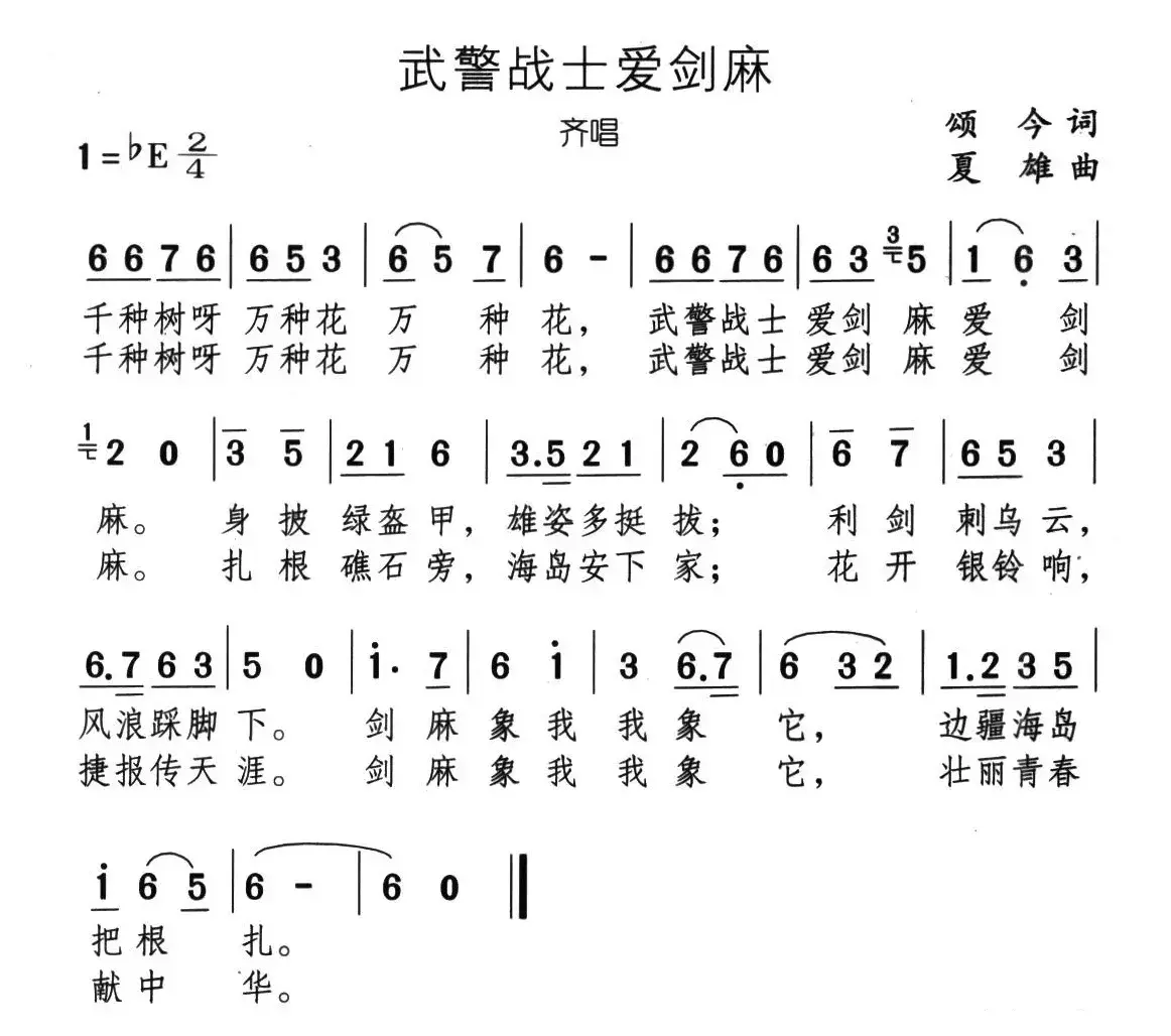 武警战士爱剑麻