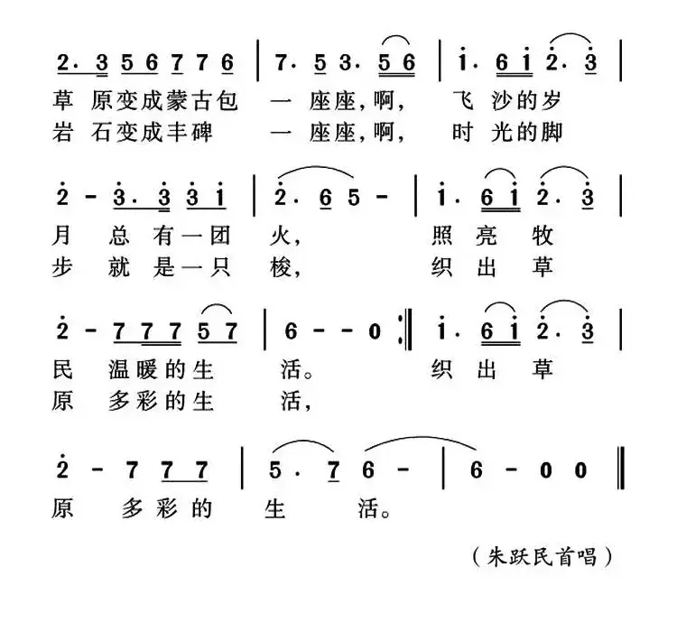 鄂尔多斯你深深吸引我（张景川词 姜金富曲）