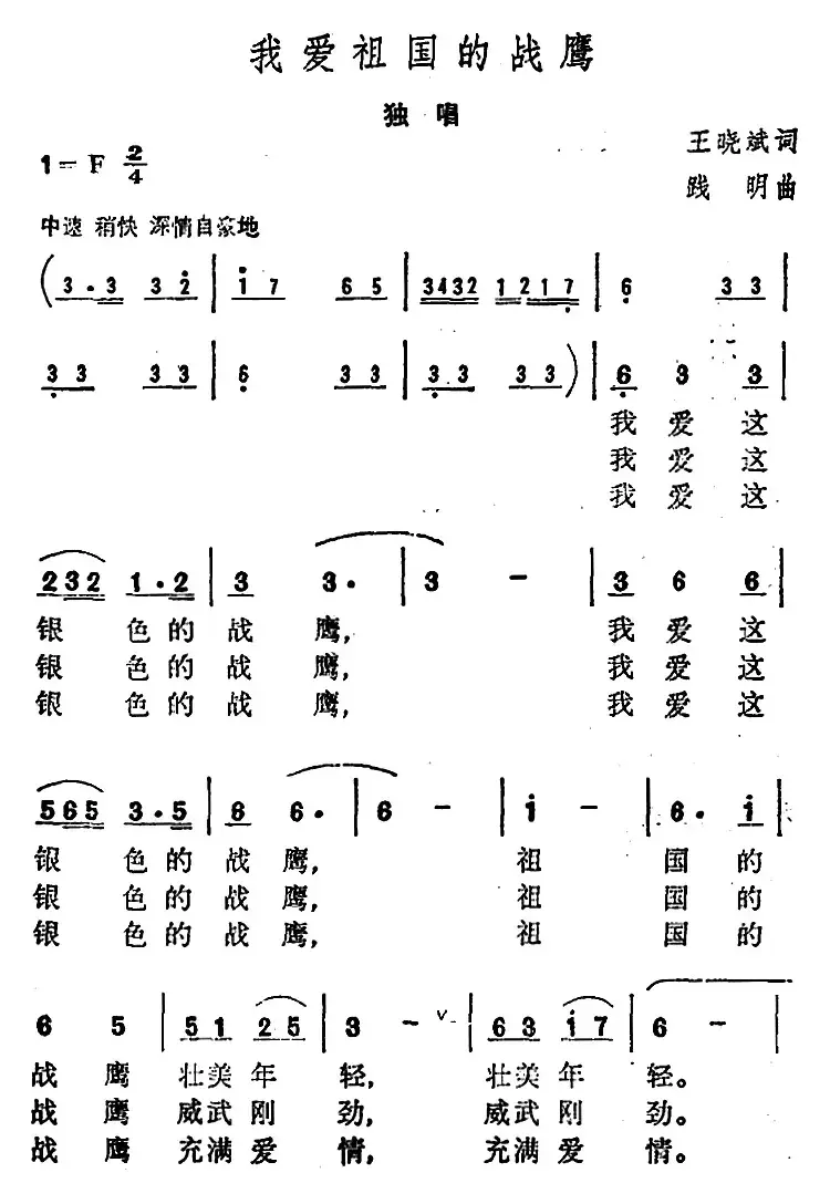 我爱祖国的战鹰 