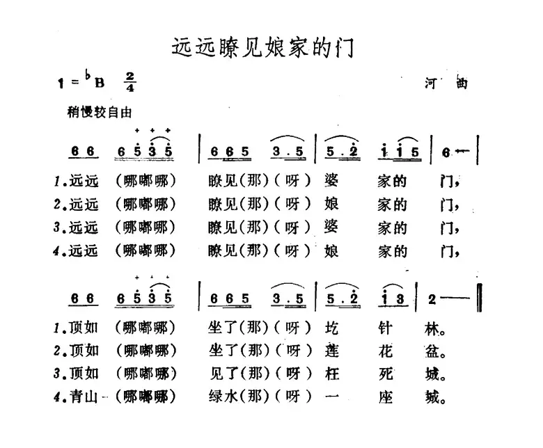 远远瞭见娘家的门