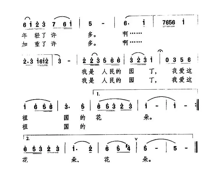 我爱祖国的花朵