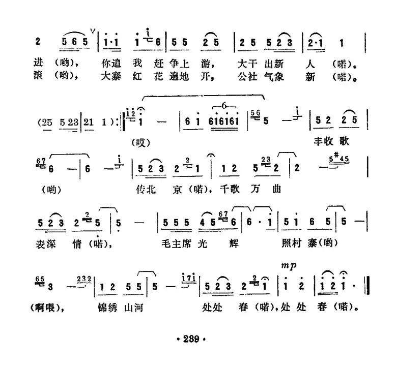 毛主席光辉照村寨