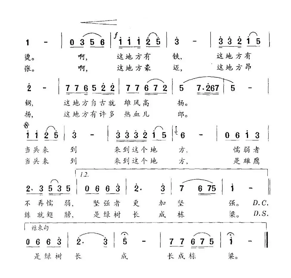 当兵来到这个地方（石顺义词 羊鸣曲）