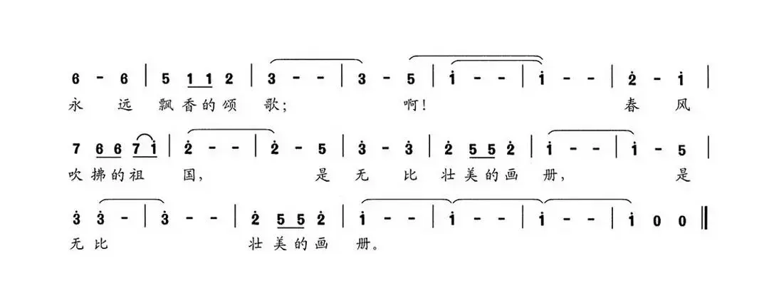 春风吹拂的祖国（李朝润词 谷章萍曲）