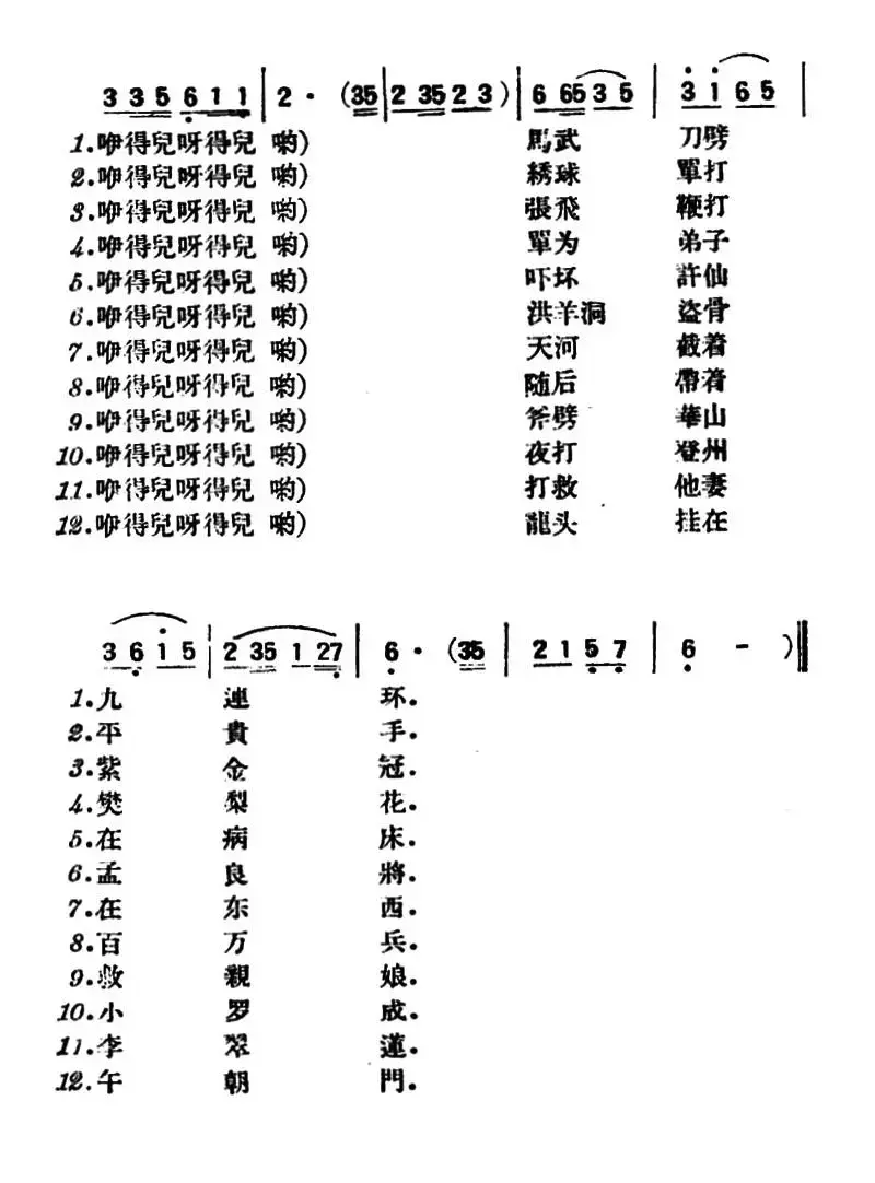 珍珠倒卷帘（陕北榆林小曲）