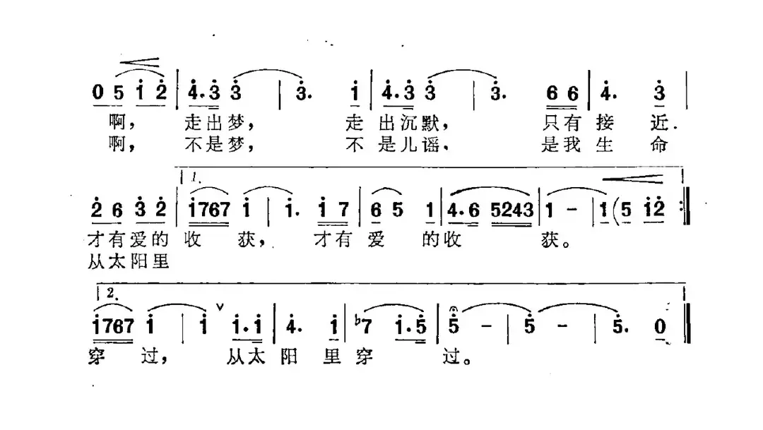 生命从太阳里穿过