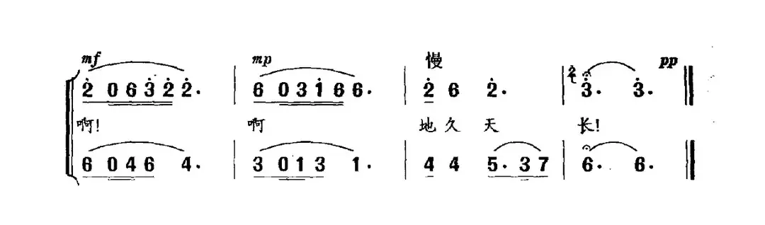 蓝天奏鸣曲（男女声二重唱）