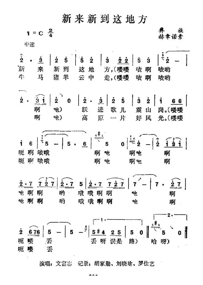 新来新到这地方