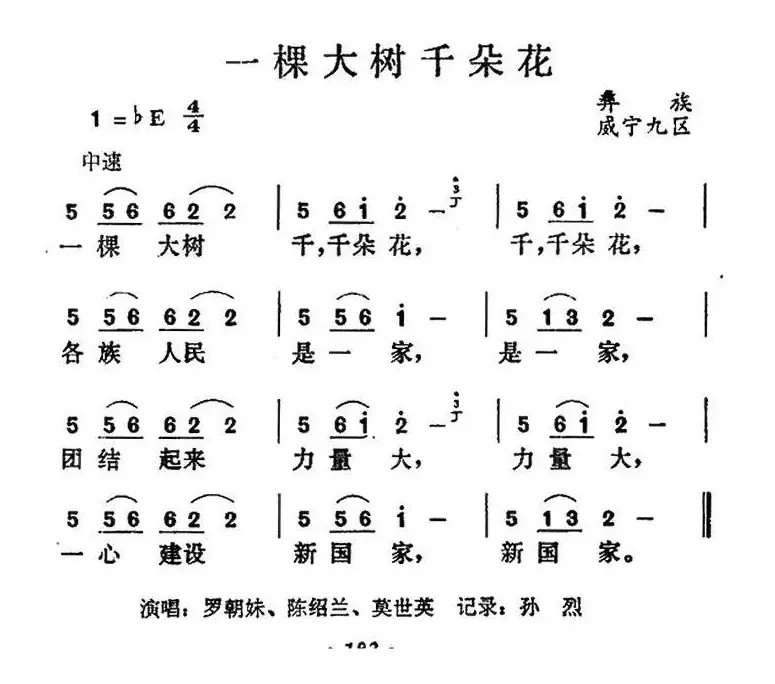 一棵大树千朵花