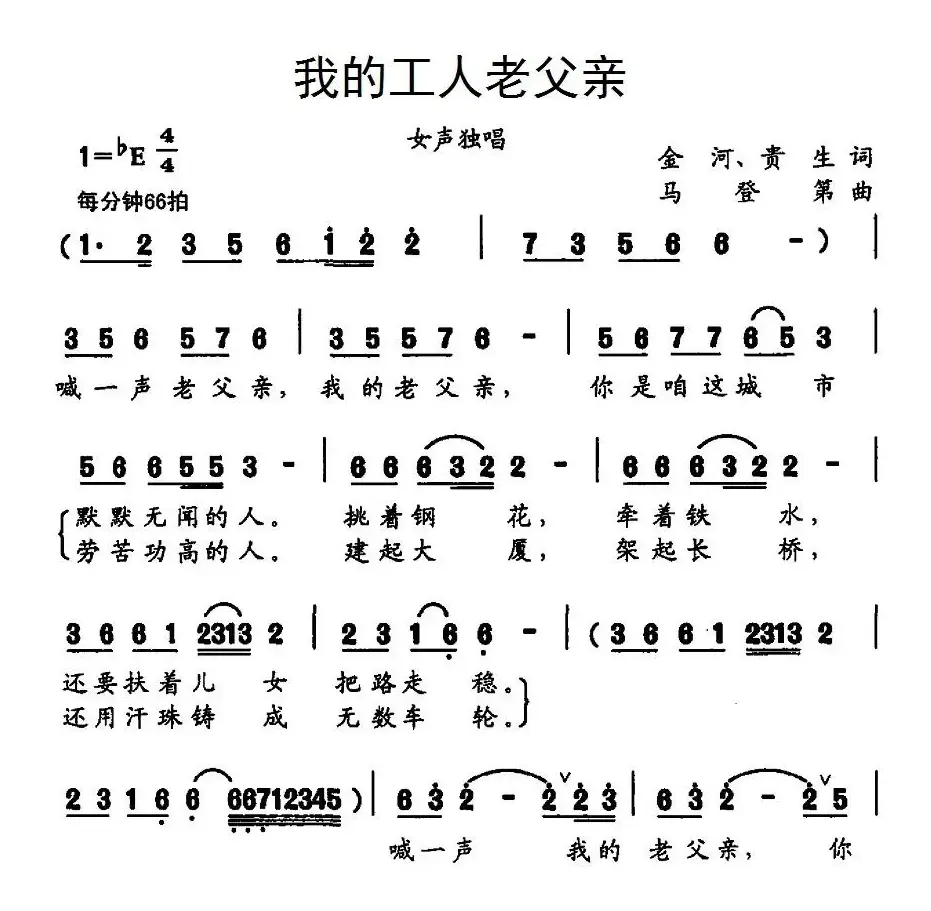 我的工人老父亲