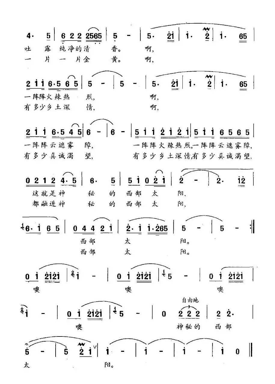 西部的太阳