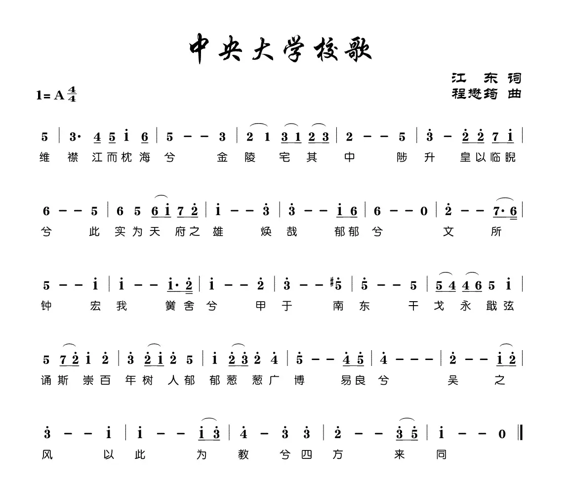 中央大学校歌