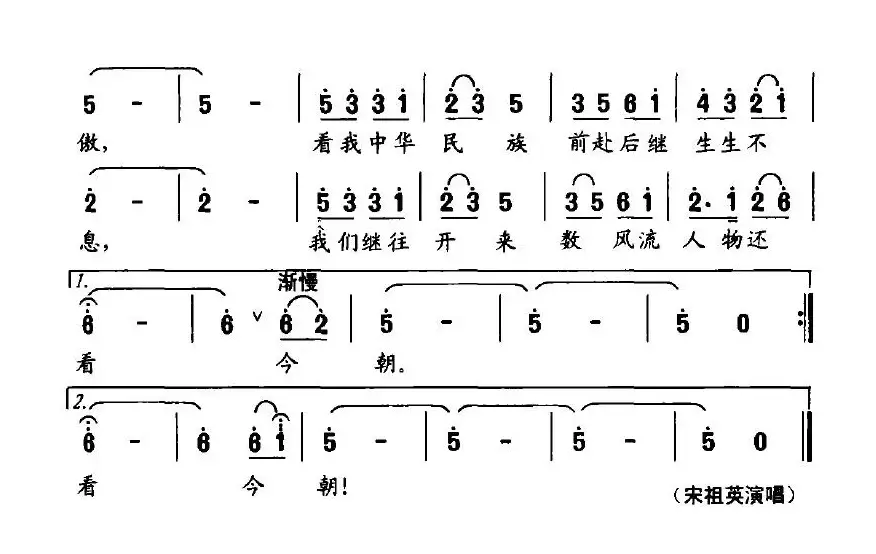 数风流人物（电视剧《数风流人物》主题歌）