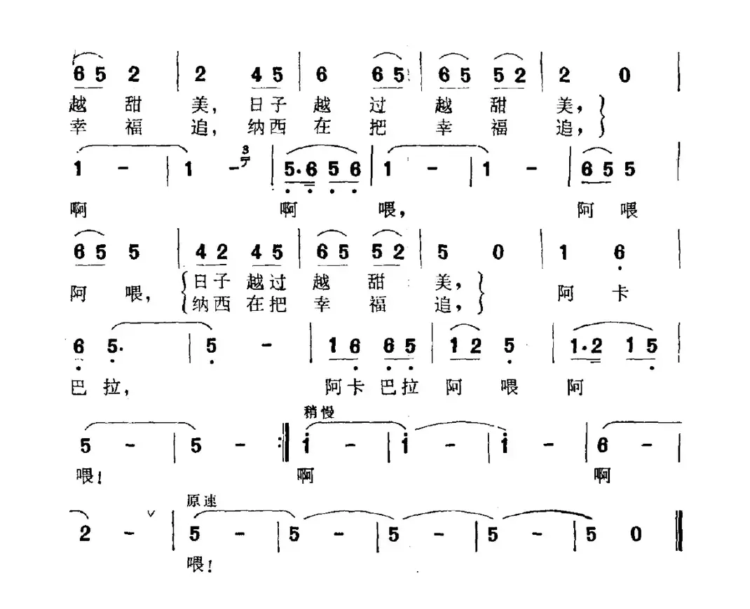 纳西在把幸福追