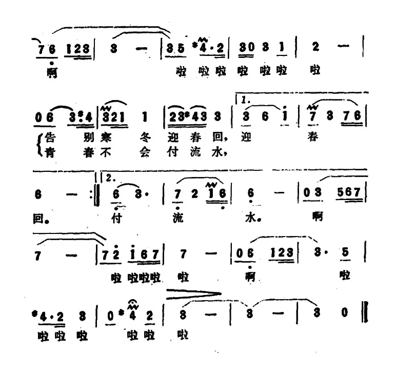 告别寒冬迎春回（电视连续剧《新岸》插曲）