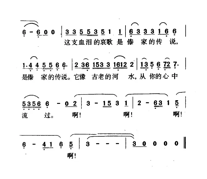 傣家的传说（电视连续剧《葫芦信》主题歌）