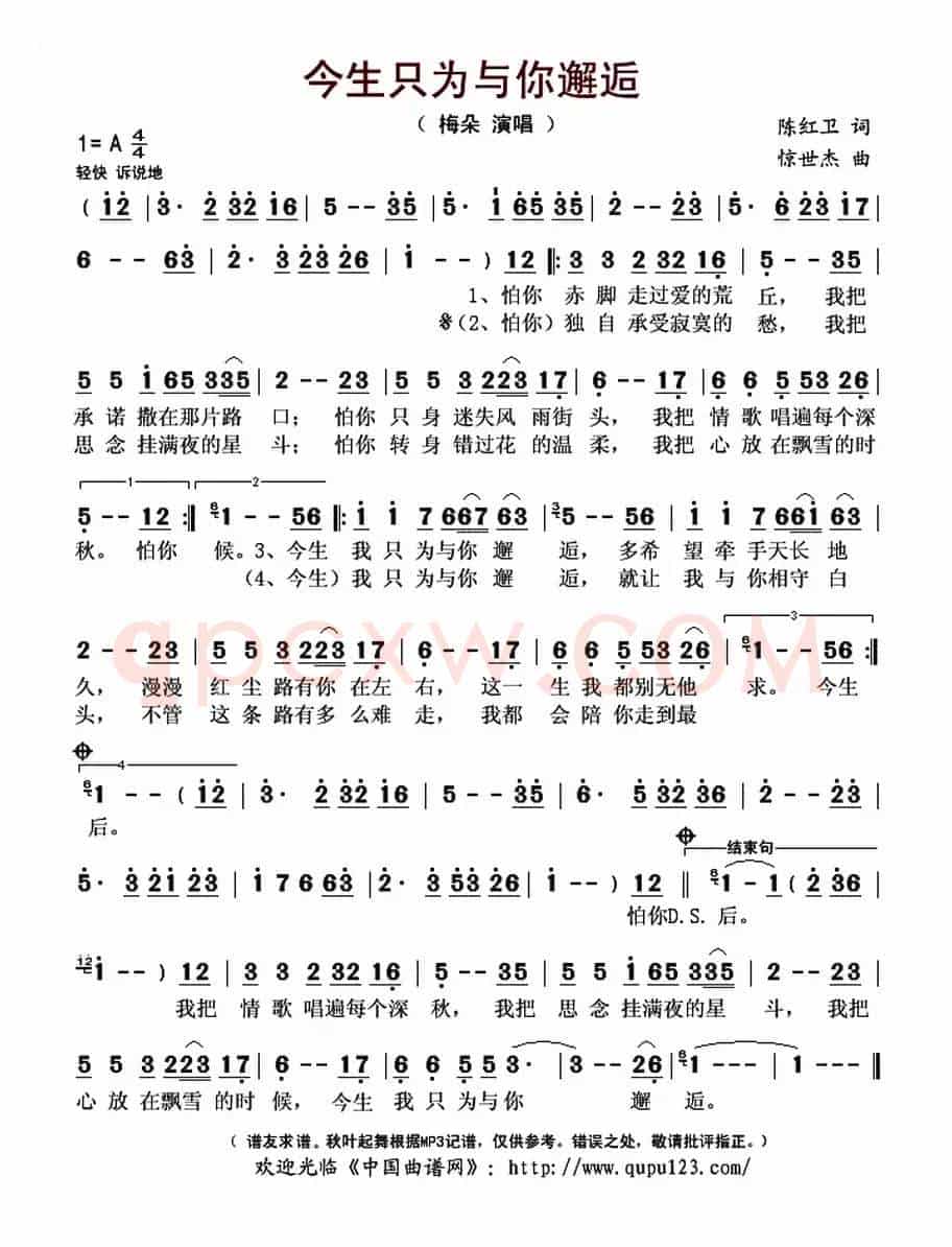 今生只为与你邂逅