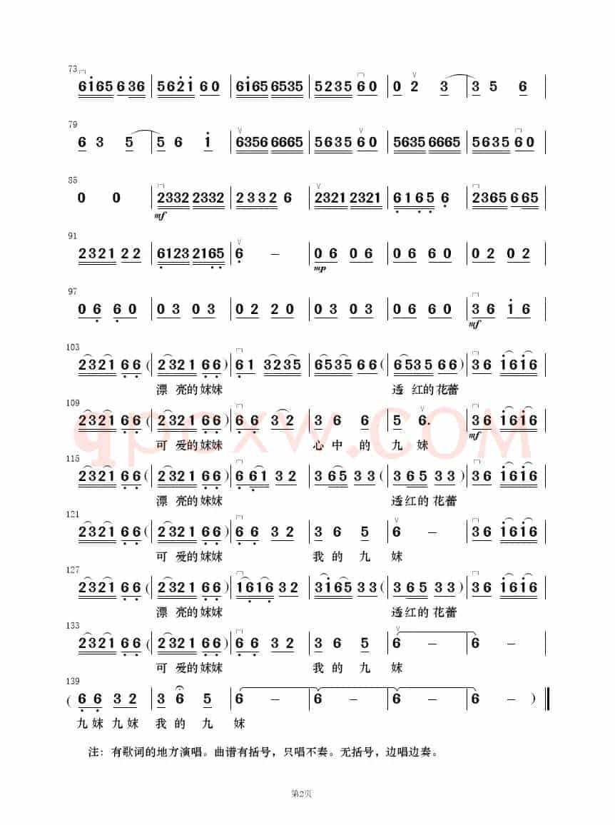 九妹（民乐合奏）