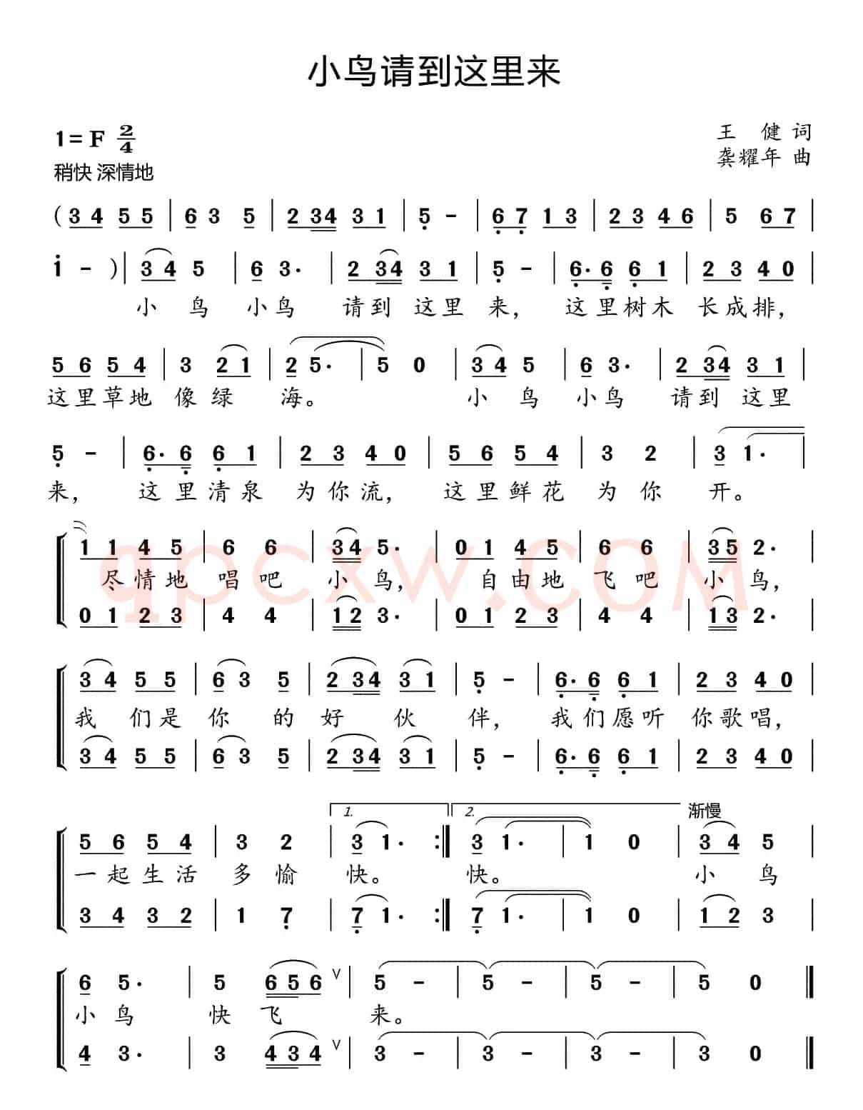 小鸟请到这里来