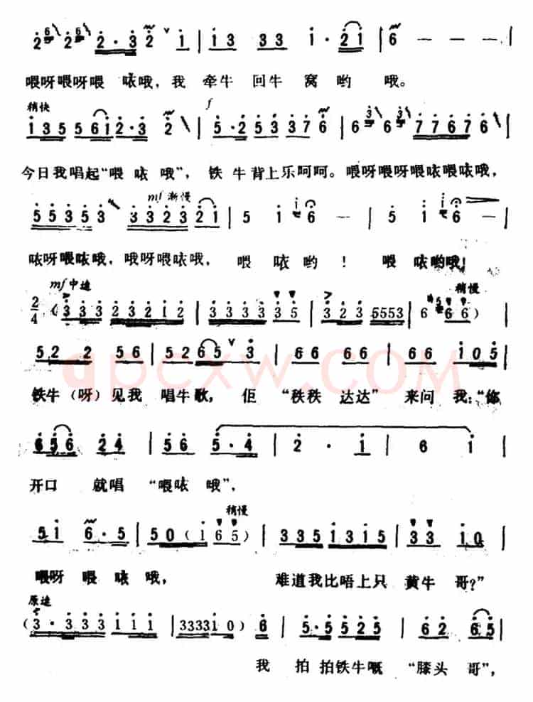 铁牛背上唱牛歌 