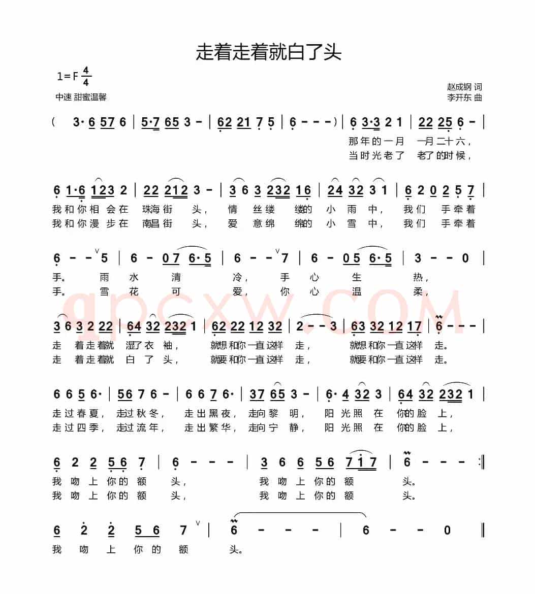 ​走着走着就白了头
