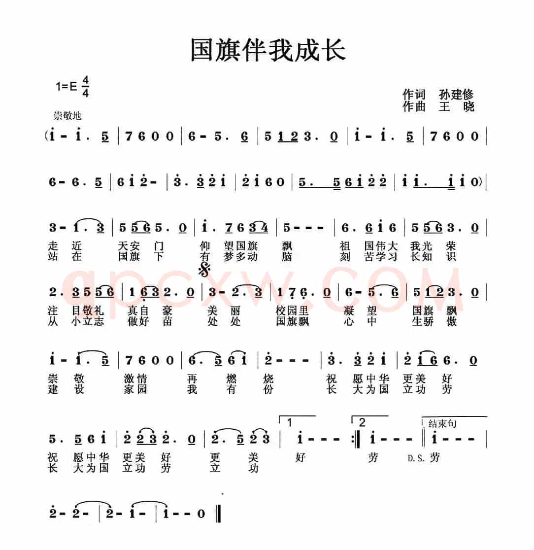 国旗伴我成长