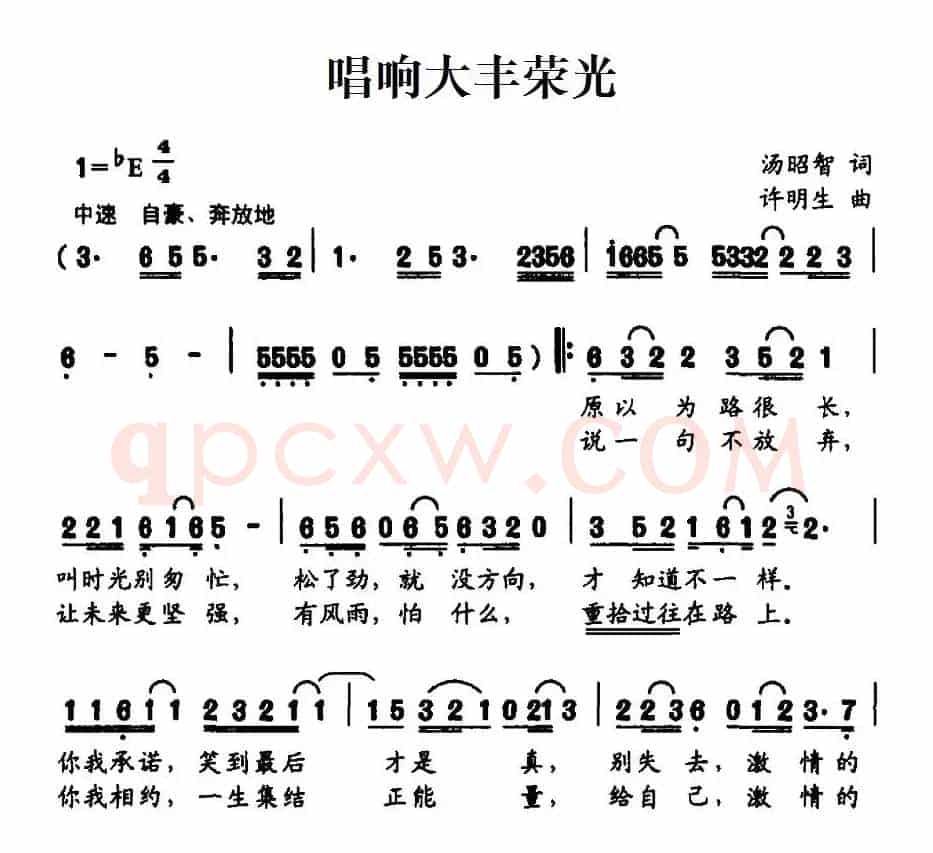 唱响大丰荣光
