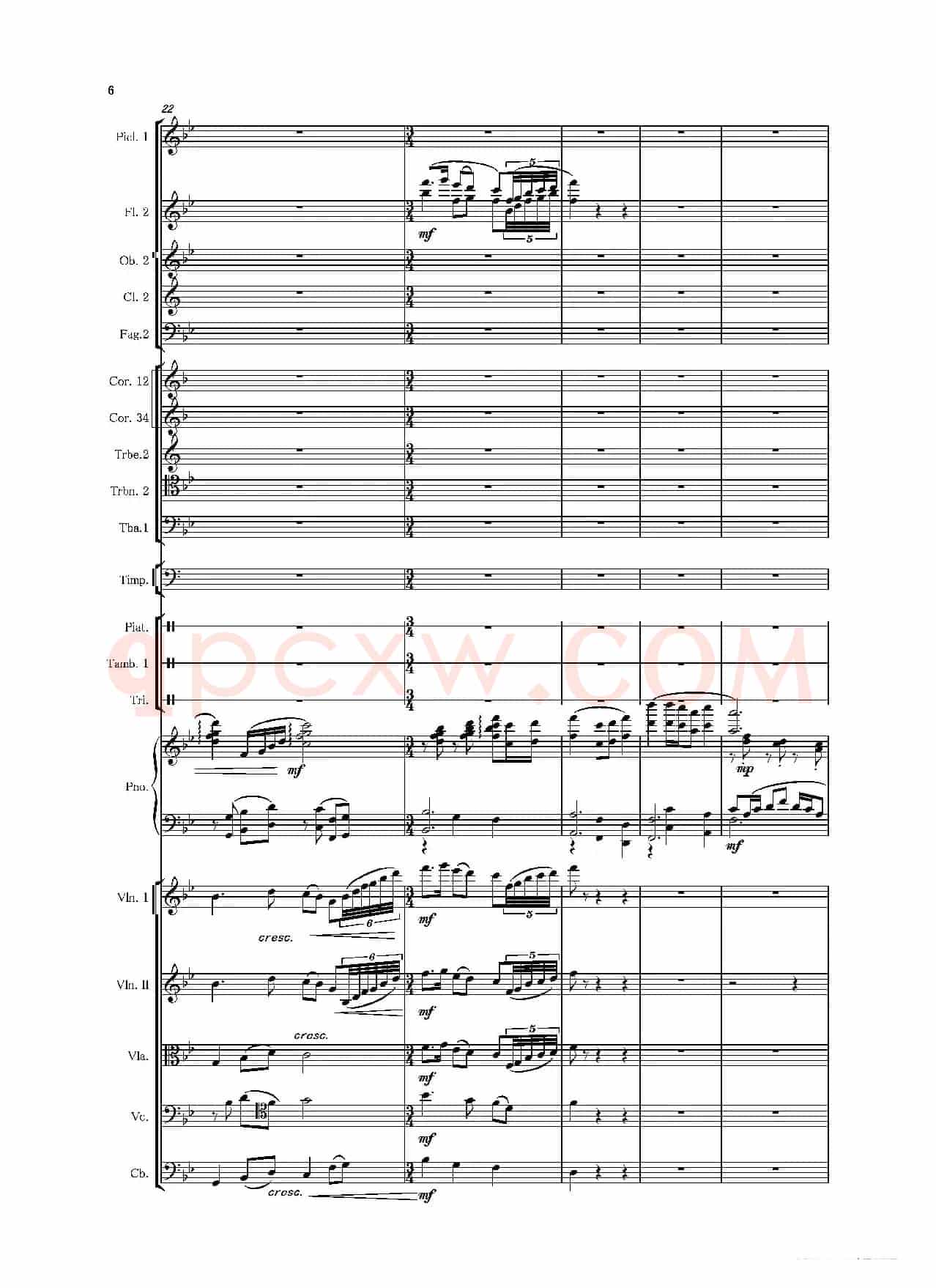 第二钢琴协奏曲（第一·二·三乐章）（管弦乐作品）