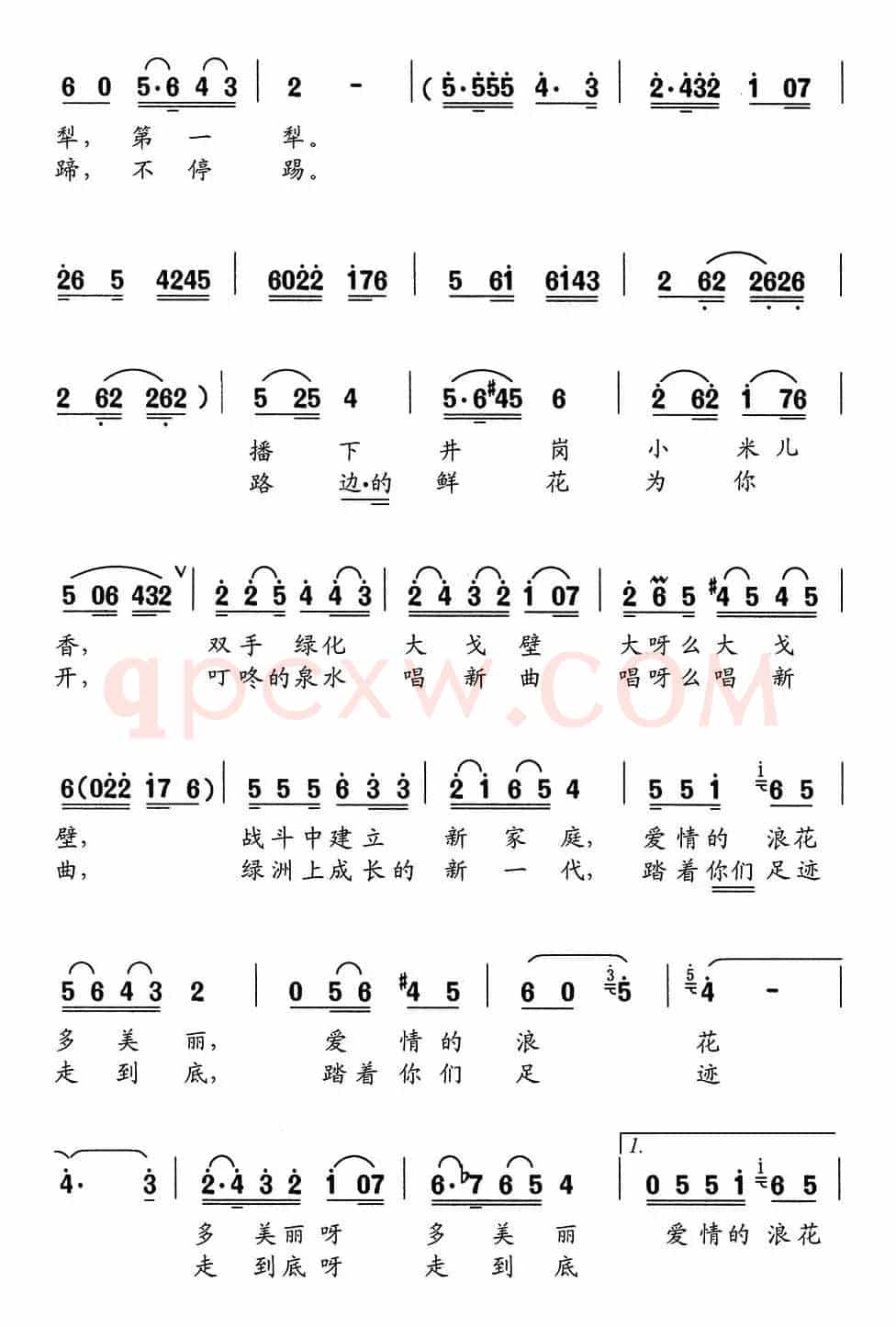 绿洲上走来一对老夫妻