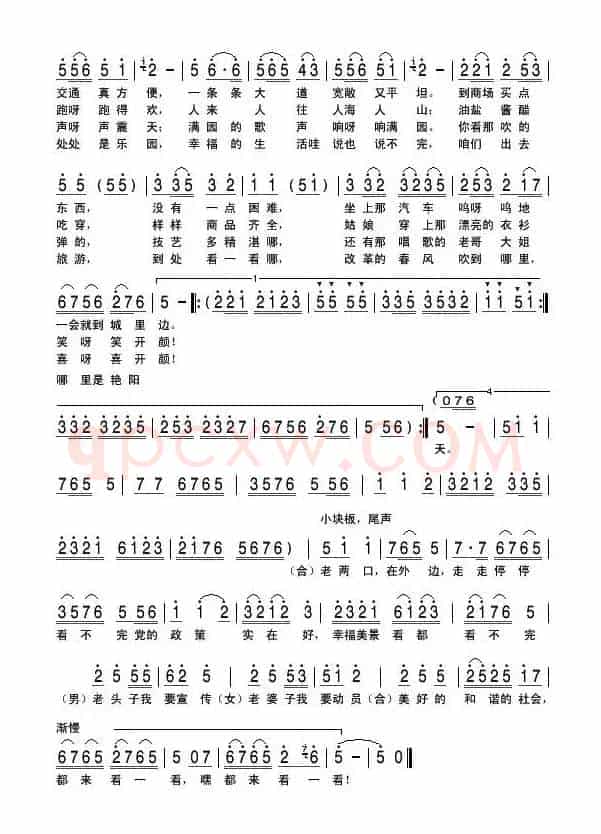 老两口进城来（原《老两口学毛选》新编）