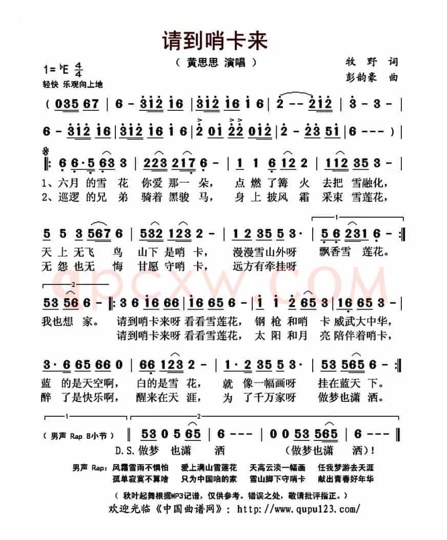 请到哨卡来