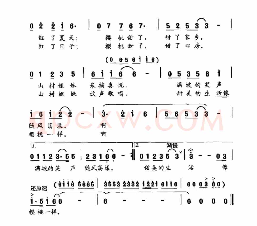 樱桃红了的村庄