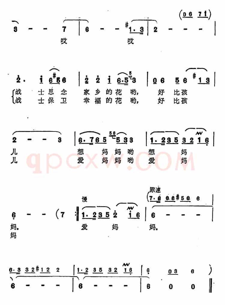 家乡的花（黄持一词 臧东升曲）