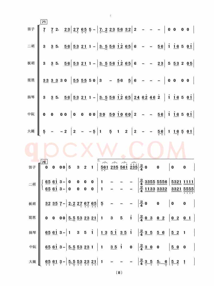 共度好时光（亦弛编曲·总谱）（器乐合奏.喜庆用）