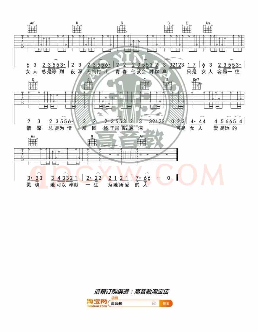 《问》吉他谱弹唱教学C调入门版 梁静茹 高音教 猴哥吉他教学