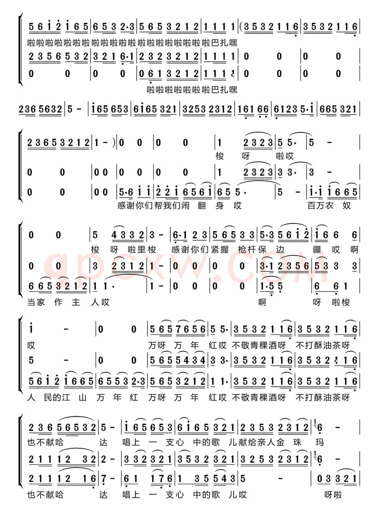 我心中的歌献给金珠玛（梦之旅组合）