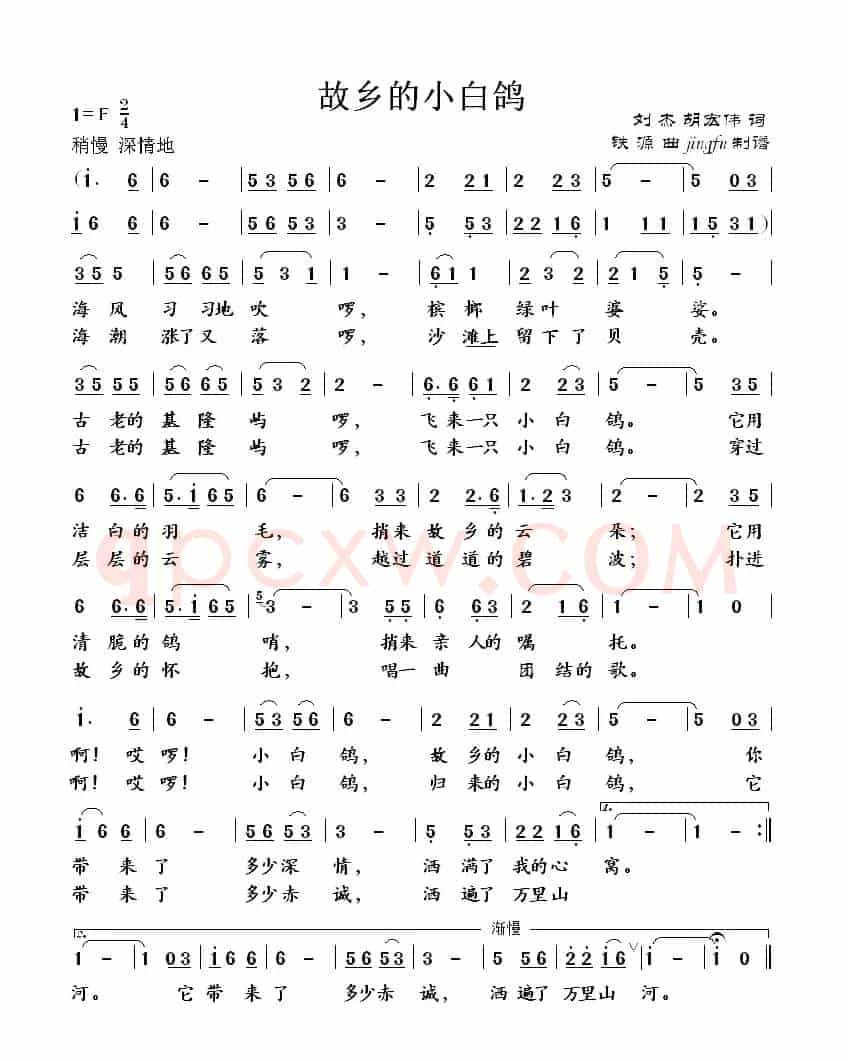 故乡的小白鸽
