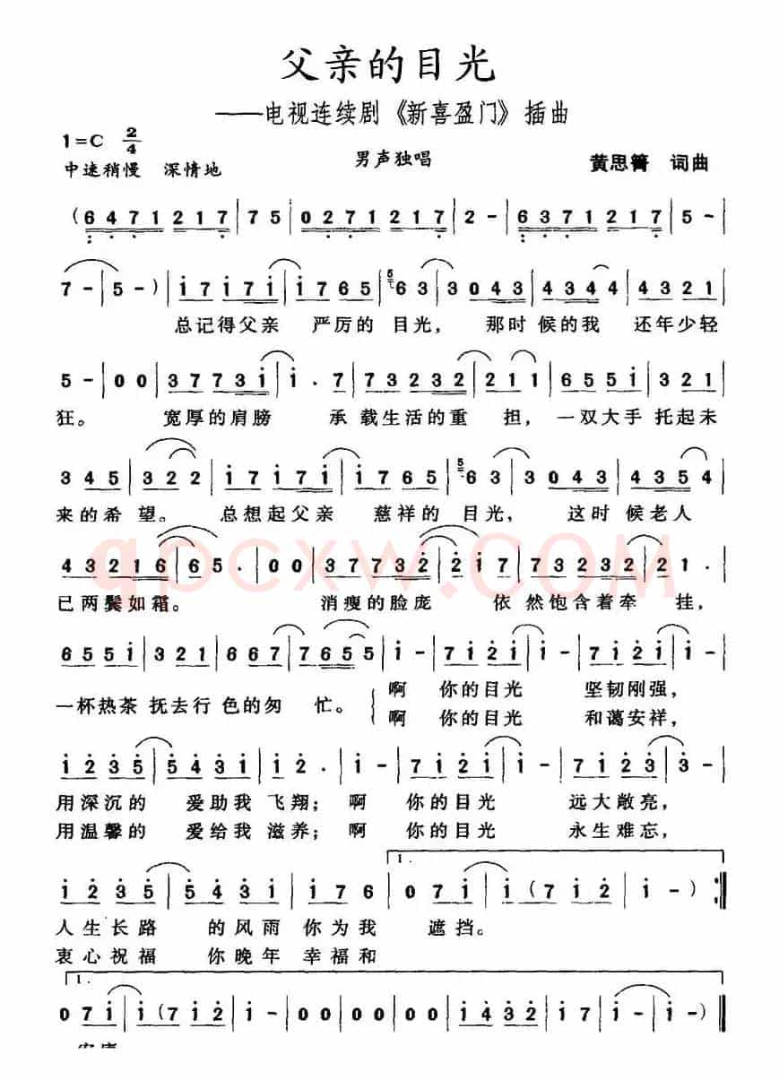 父亲的目光（电视连续剧《新喜盈门》插曲）
