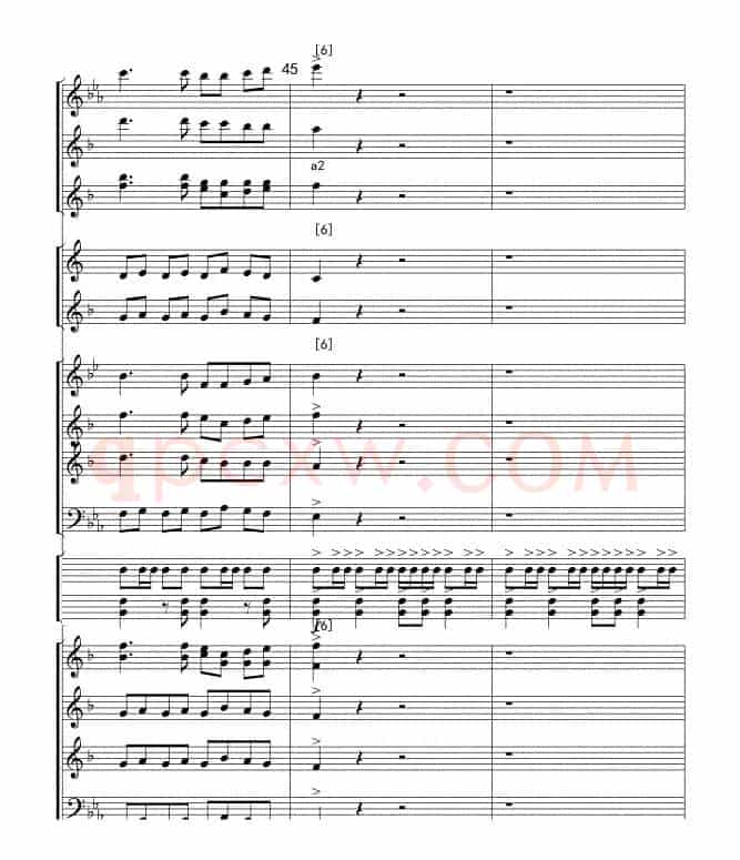 威廉退尔序曲(军乐总谱)线