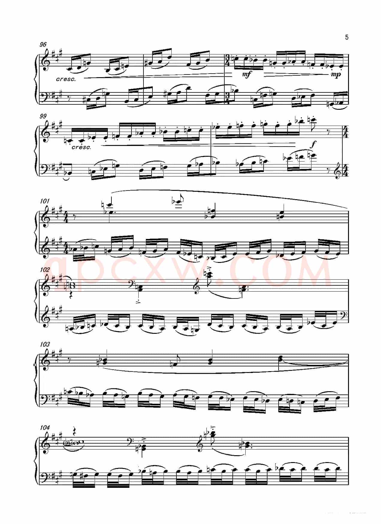 第六钢琴奏鸣曲Piano Sonata No.6（单乐章）