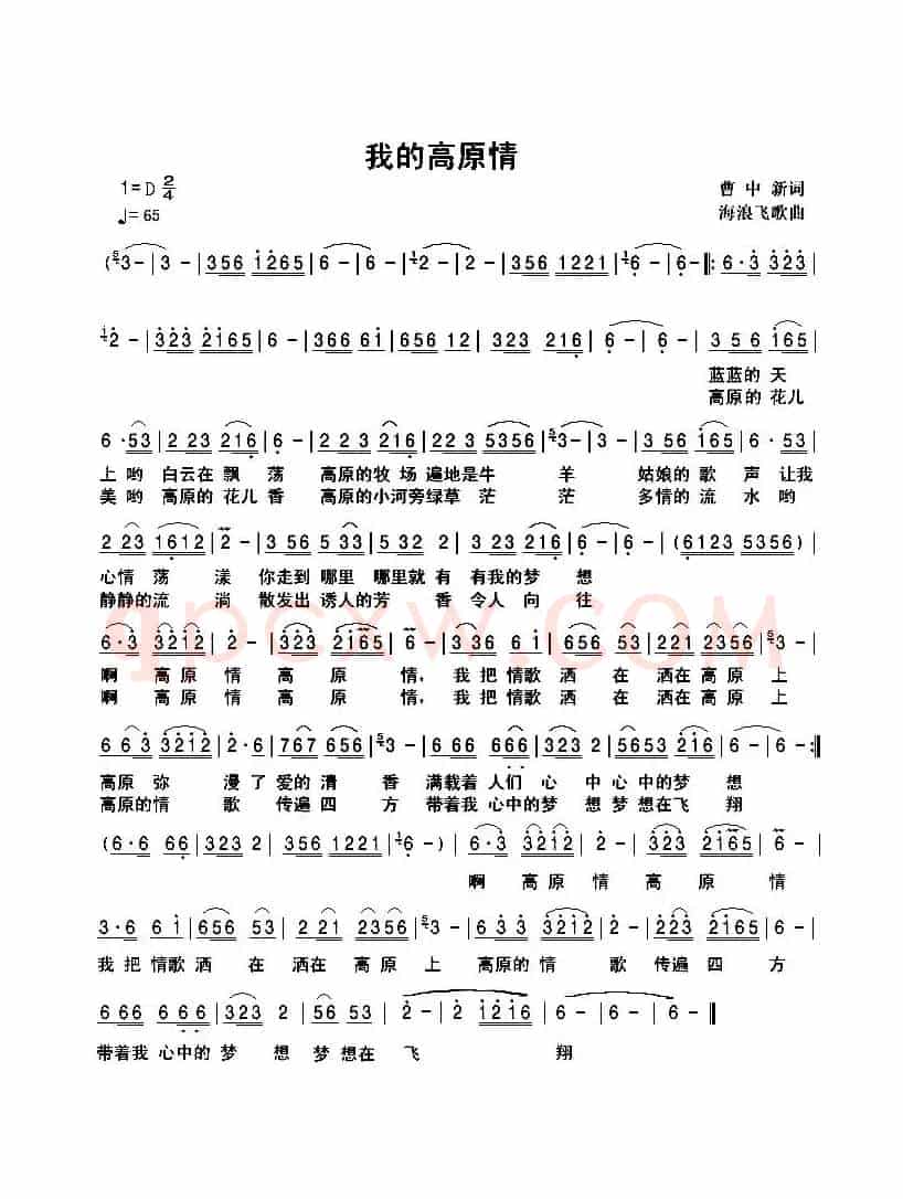 我的高原情
