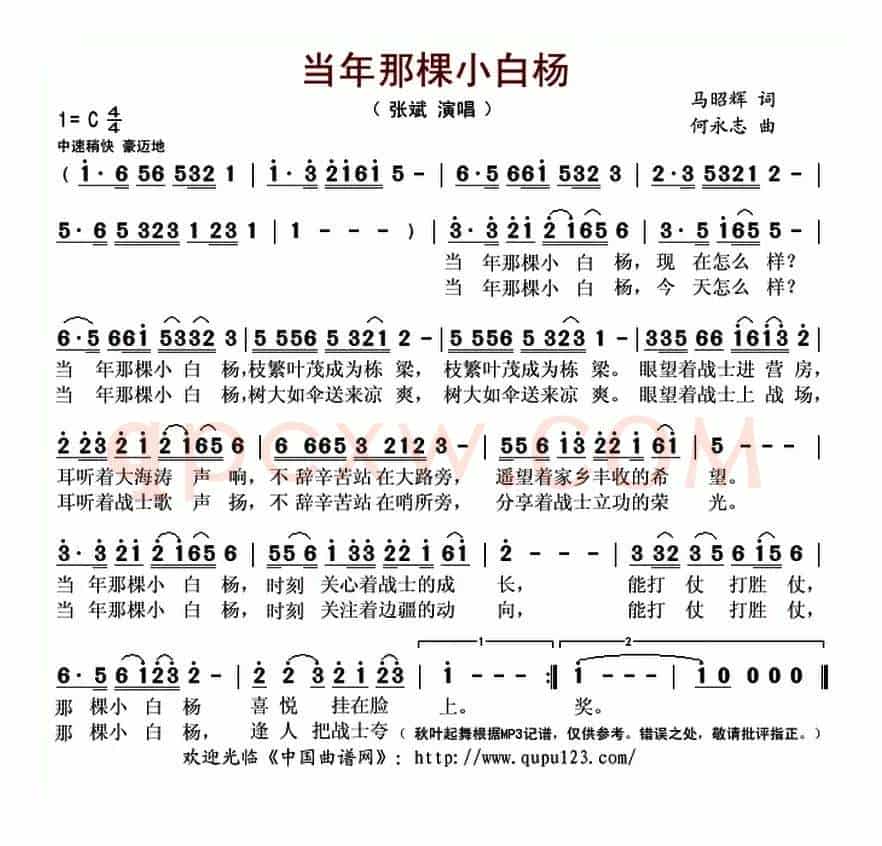 ​当年那棵小白杨