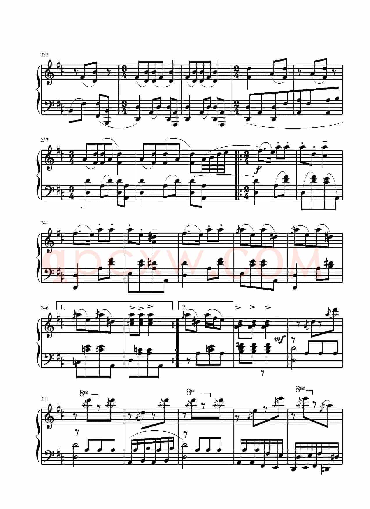 第二钢琴奏鸣曲(第三乐章)