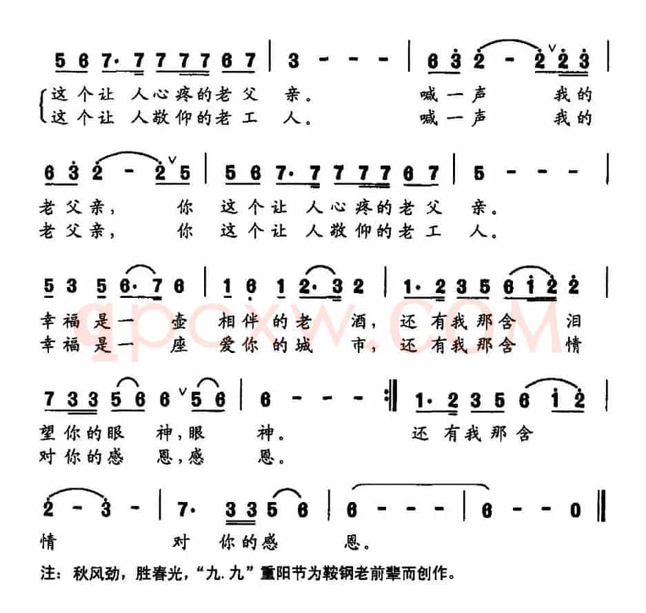 我的工人老父亲