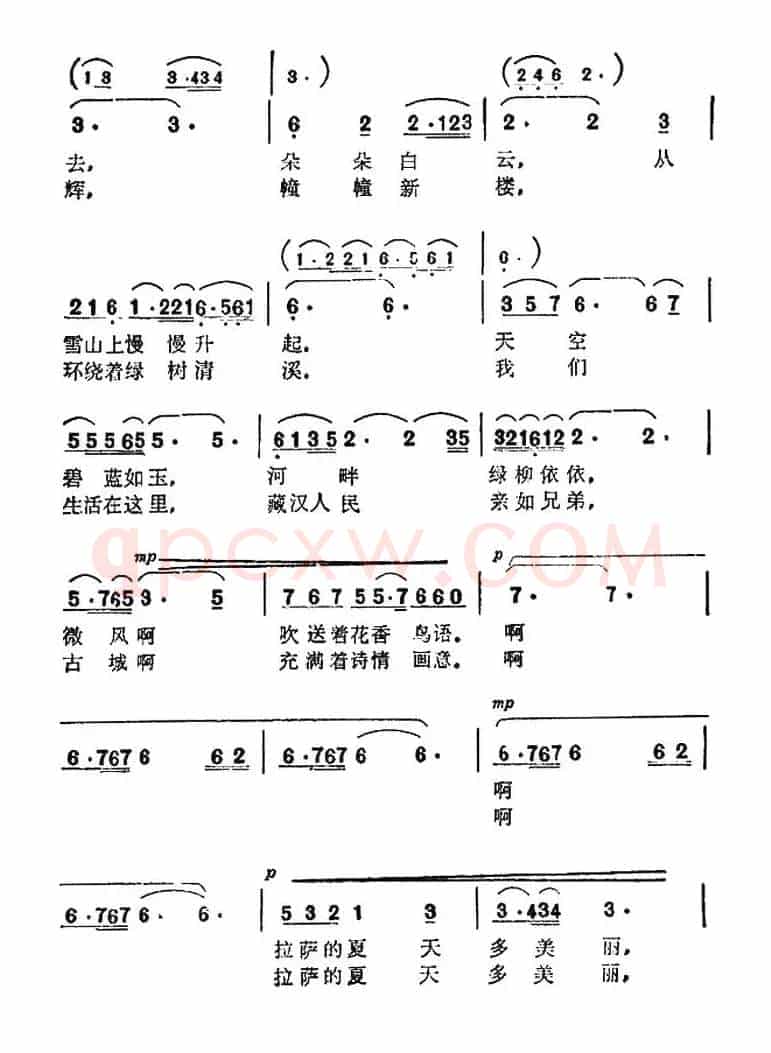 拉萨的夏天多美丽
