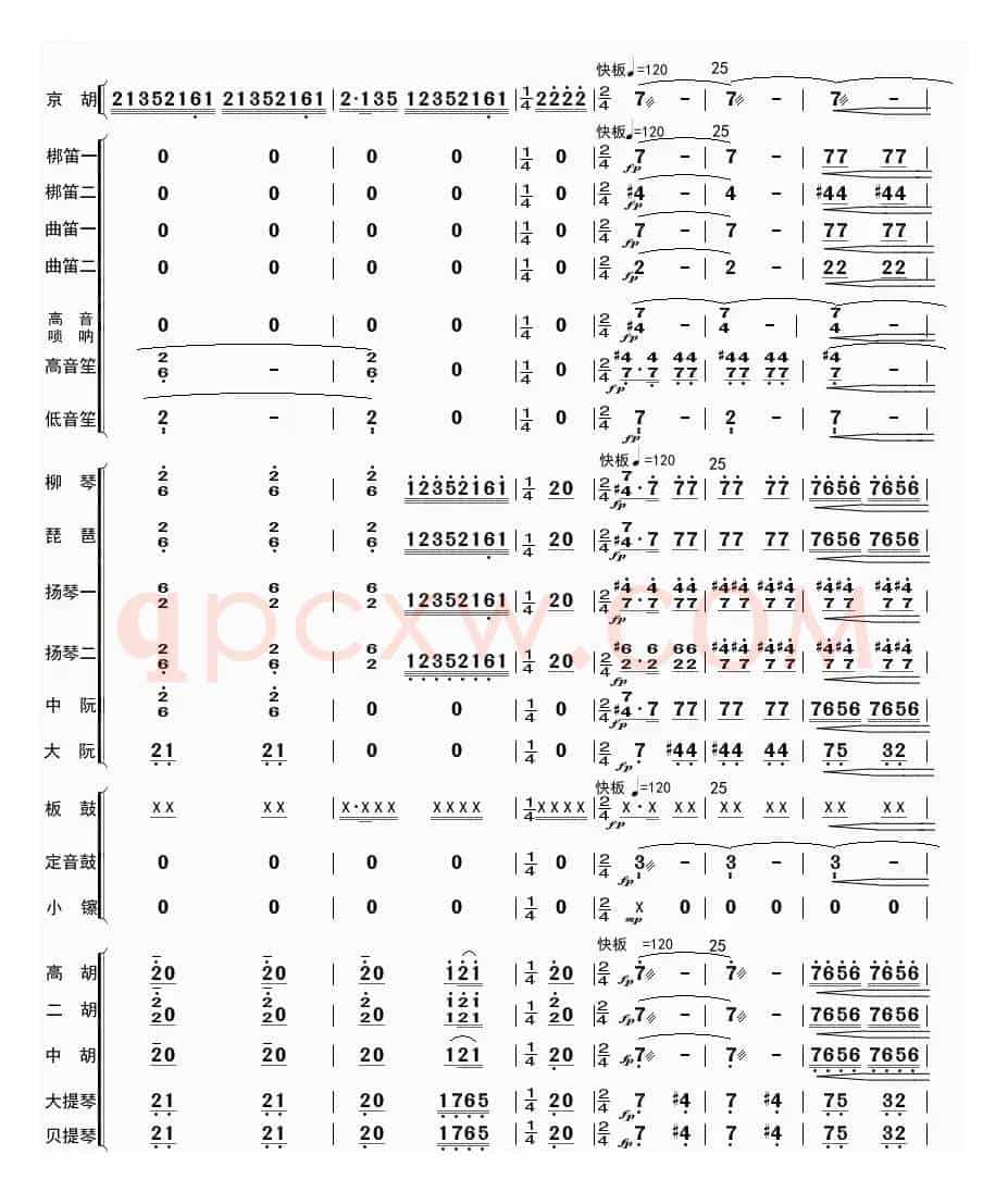 夜深沉（总谱）