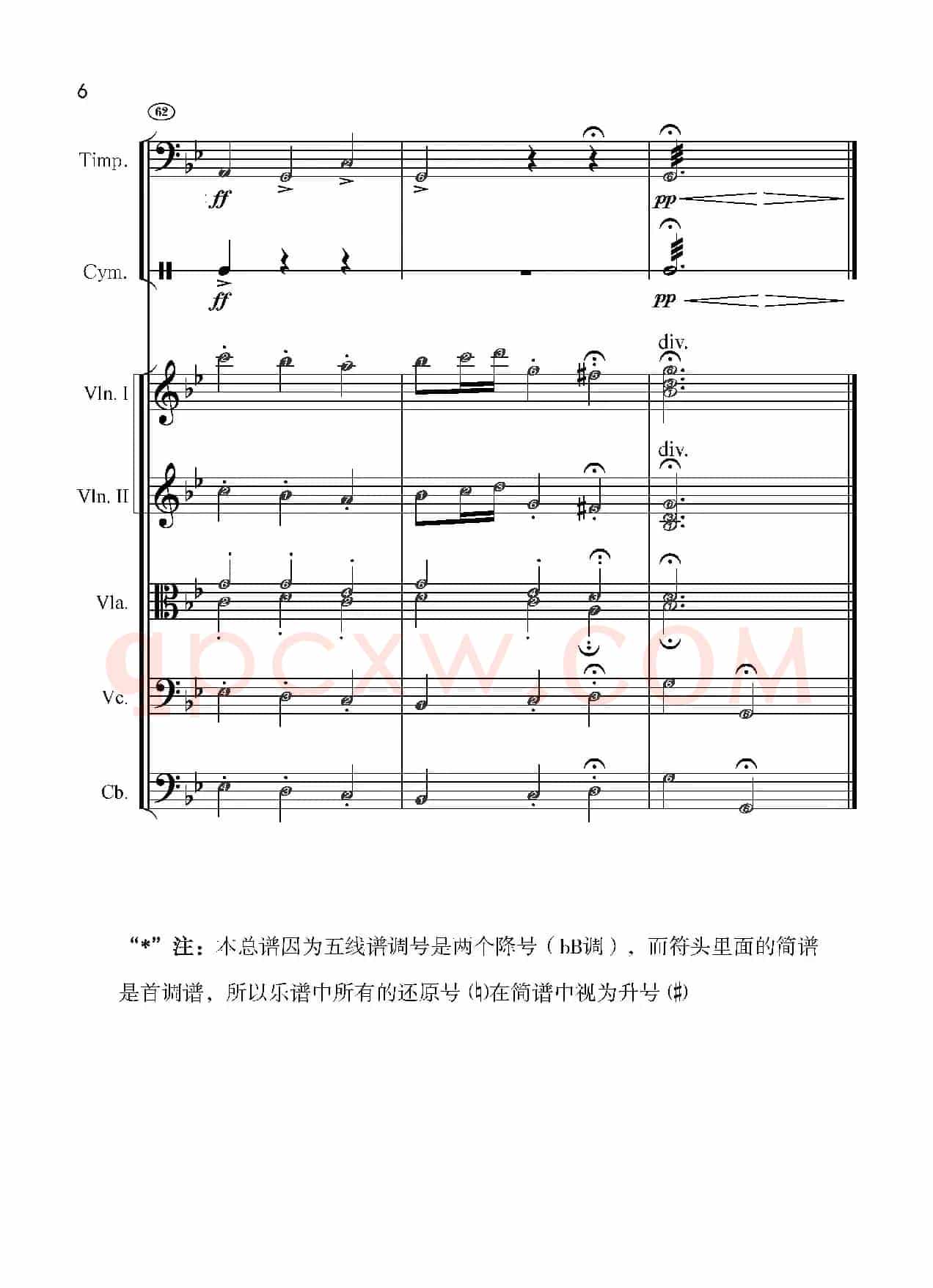 小步舞曲（弦乐总谱）