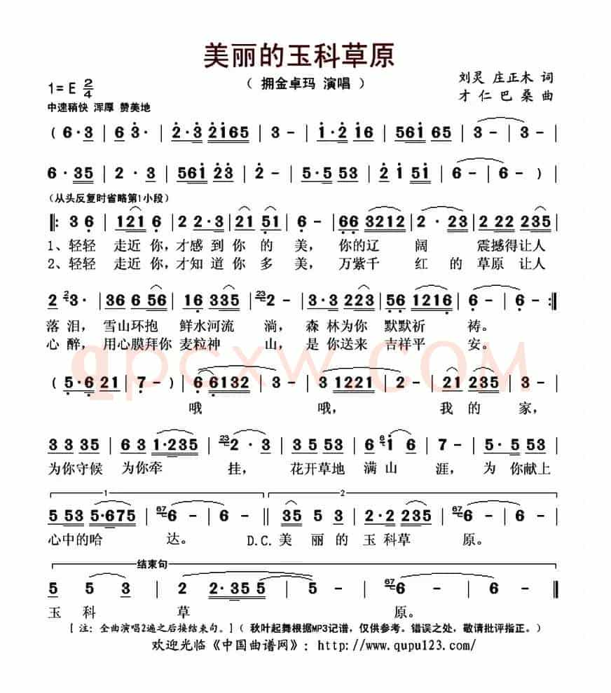 美丽的玉科草原