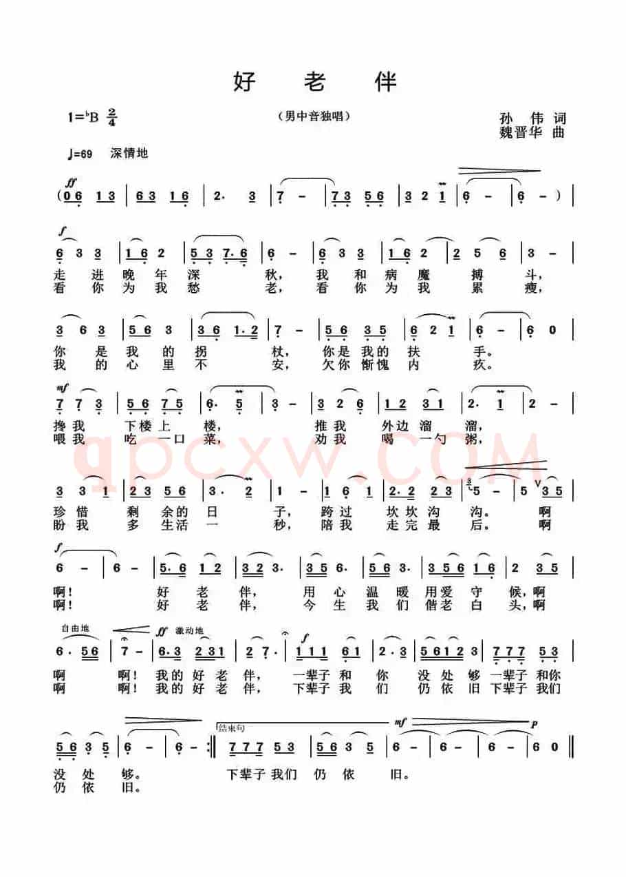 好老伴（孙伟词 魏晋华曲）
