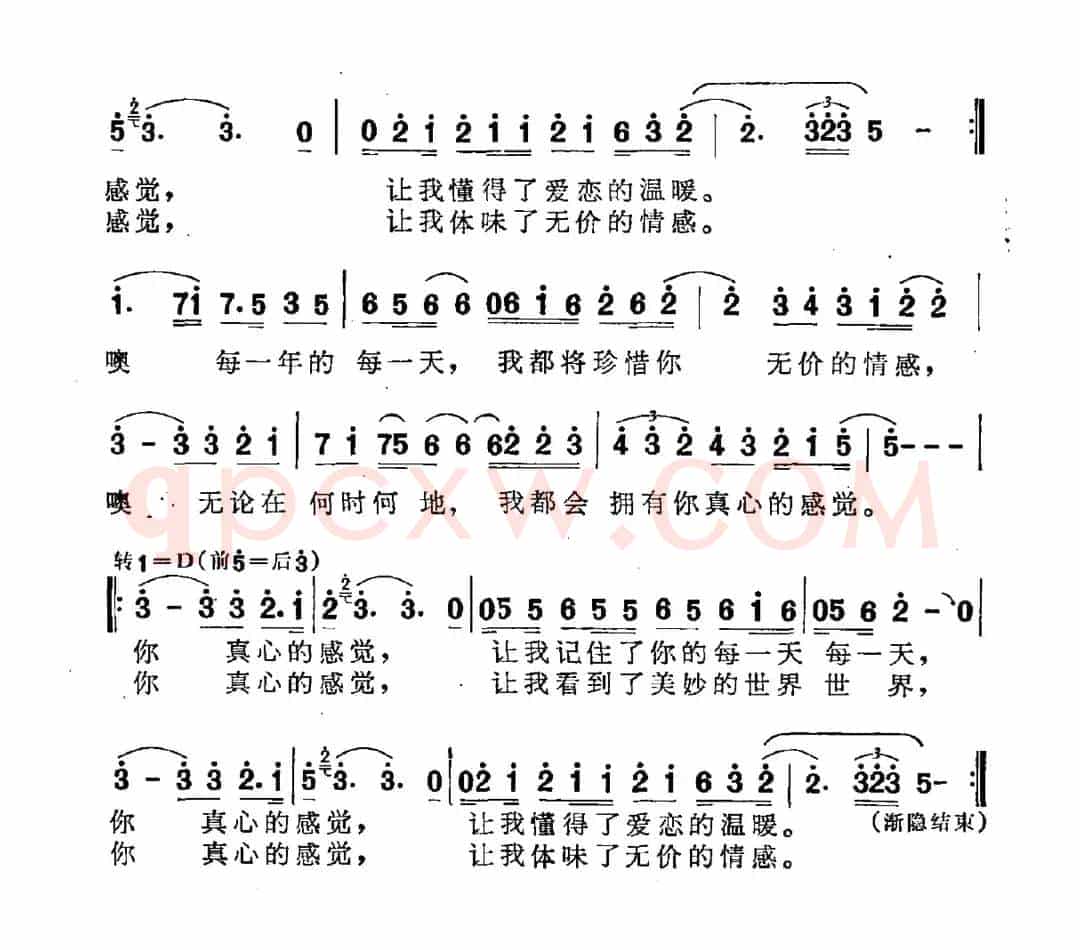 真心的感觉